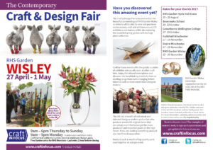 RHS Wisley 27th April to 1st May 2017